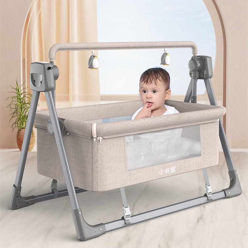 Smart and Versatile Infant Electric Cradle for Ultimate Comfort and Convenience