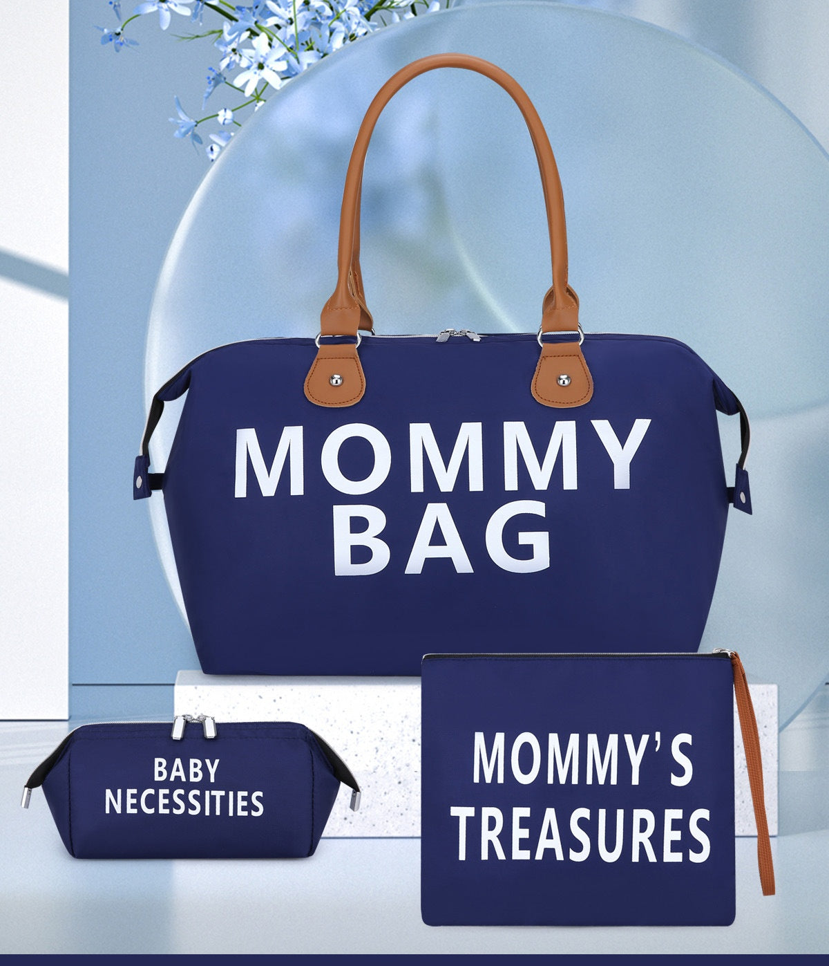 Trendy Travel Bag Set - Stylish and Functional Mummy Bag Trio