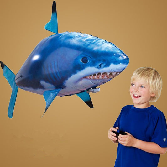 Shark Toy Air Swimming Fish - Remote Controlled, Infrared Flying RC Airplanes Balloons