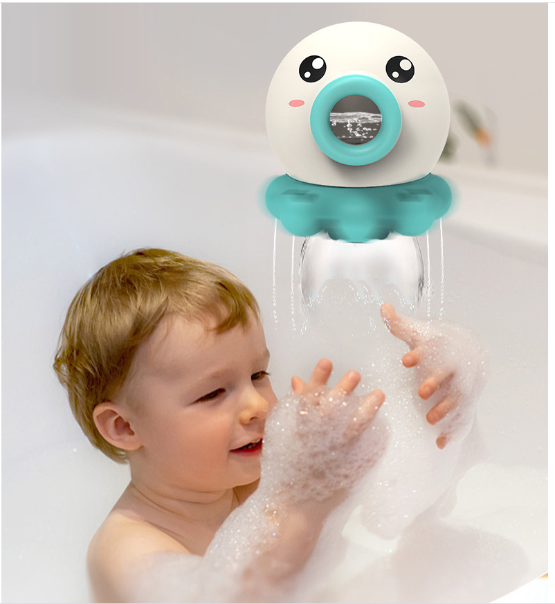 Kids Octopus Water Jet Bath Toy - Rotating Shower, Sprinkler, and Beach Fun - Summer Water Toy for Endless Entertainment