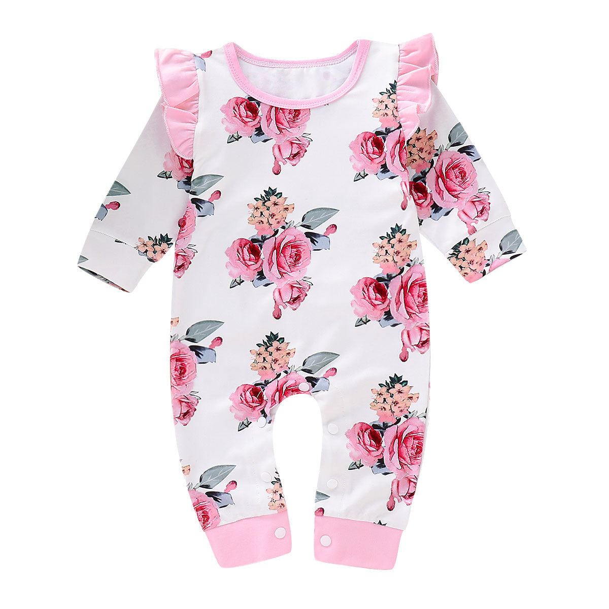 Adorable Floral Baby Jumpsuit - A Must-Have for Your Little One!