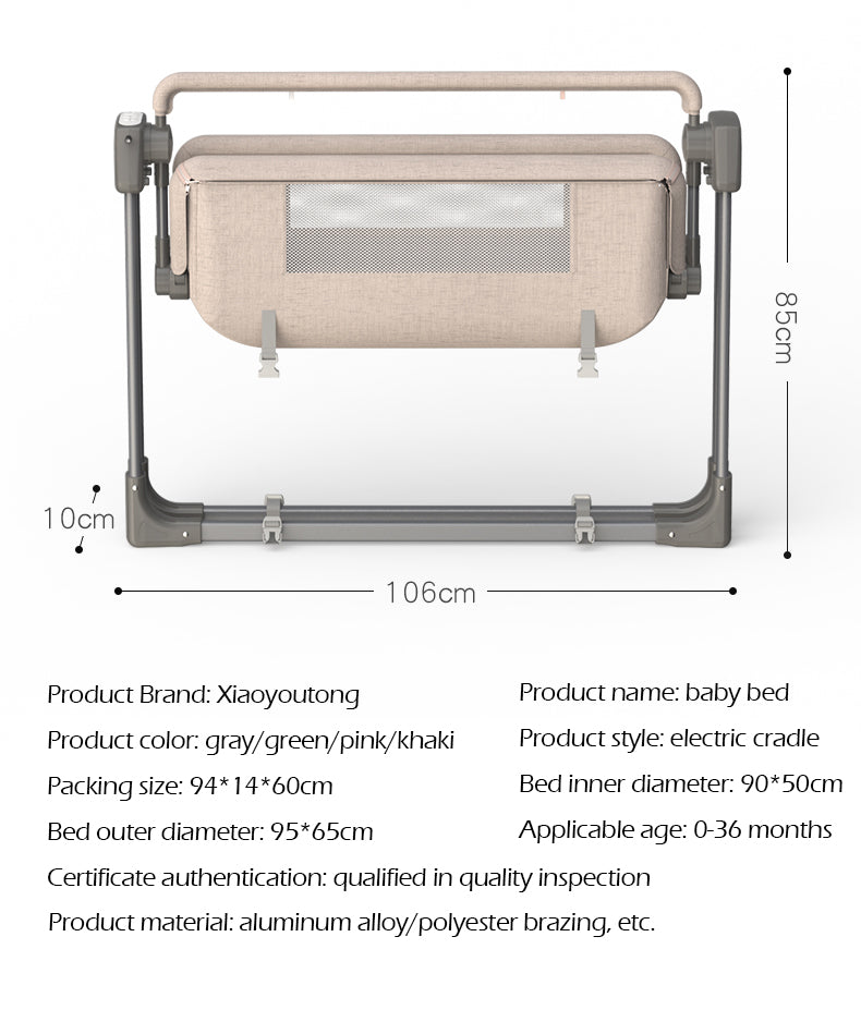 Smart and Versatile Infant Electric Cradle for Ultimate Comfort and Convenience