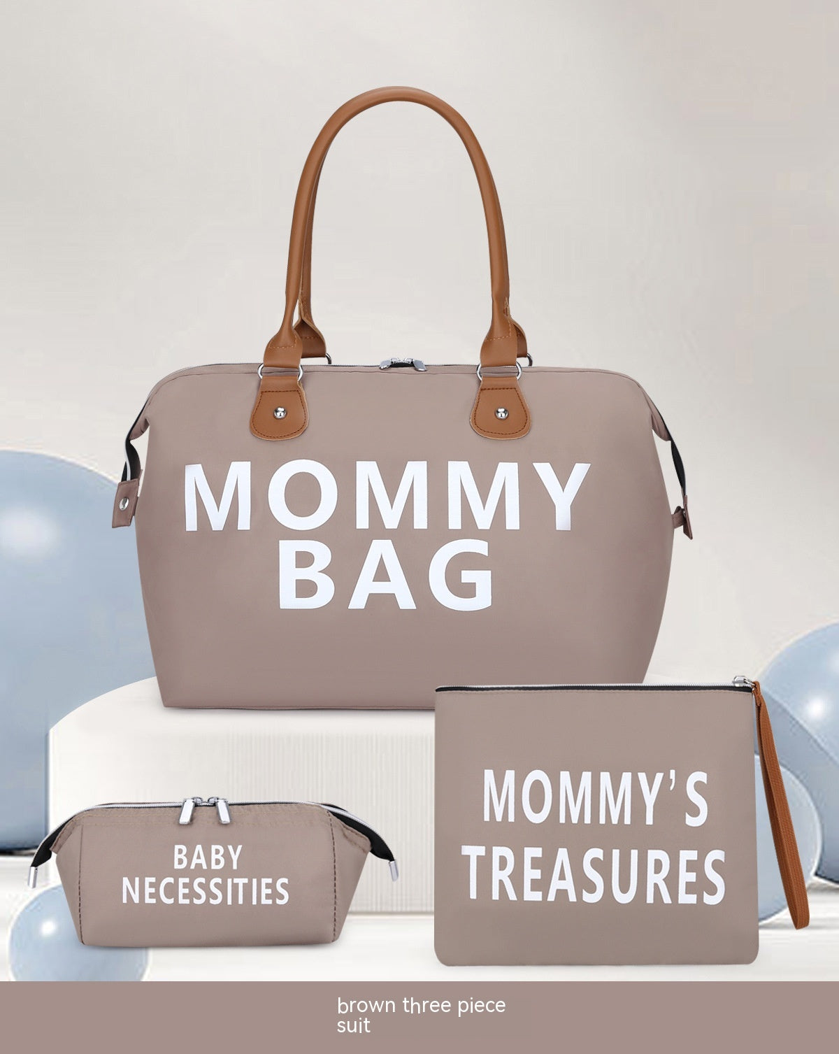 Trendy Travel Bag Set - Stylish and Functional Mummy Bag Trio