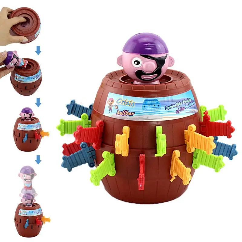 Pirate Barrel Game Novelty Kids Children Funny Lucky Game Gadget Jokes Tricky Pop Up Toy Family Fun Game toy