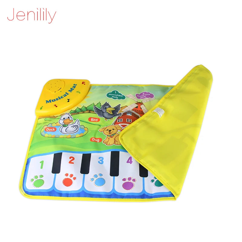 Interactive Musical Baby Piano Mat - Play and Learn with Animal Sounds - 37x60cm