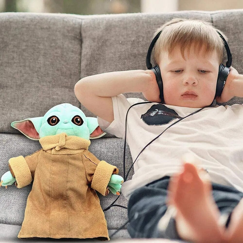 Adorable Baby Yoda Plush Doll - The Mandalorian Grogu Action Figure Stuffed Toy for Kids - Perfect Gift for Boys