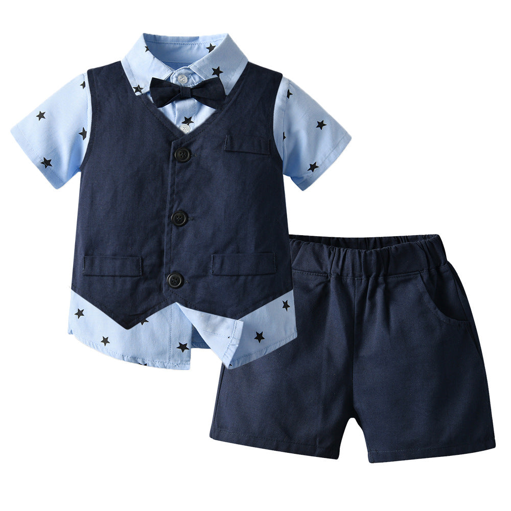 Adorable Baby Boy Waistcoat Shirt: Perfect for Birthdays and Special Occasions